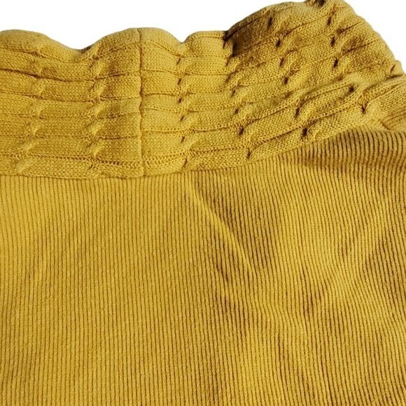 Rafaella Studio yellow long sleeve v-neck top sz L - Picture 7 of 14